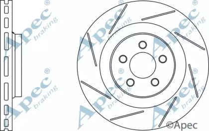 Тормозной диск APEC braking DSK2633