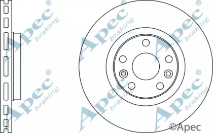 Тормозной диск APEC braking DSK2635