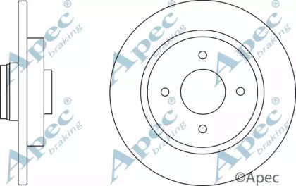 Тормозной диск APEC braking DSK2628