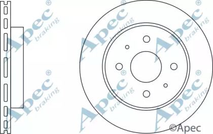 Тормозной диск APEC braking DSK2629