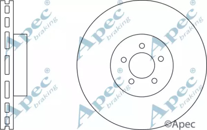 Тормозной диск APEC braking DSK2623