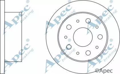 Тормозной диск APEC braking DSK2625