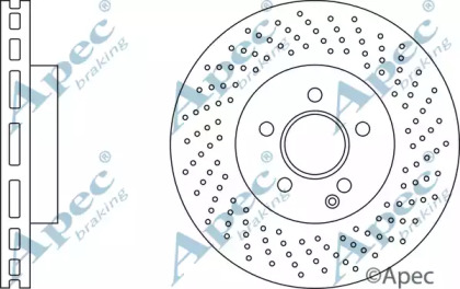 Тормозной диск APEC braking DSK2616