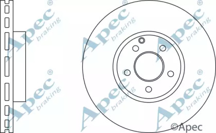 Тормозной диск APEC braking DSK2617