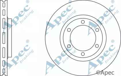 Тормозной диск APEC braking DSK2619