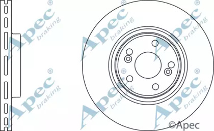 Тормозной диск APEC braking DSK2615