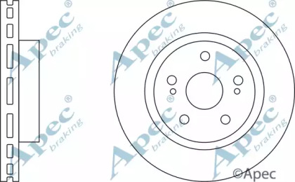 Тормозной диск APEC braking DSK2606