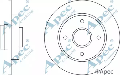 Тормозной диск APEC braking DSK2608