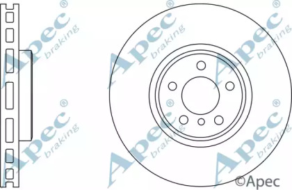 Тормозной диск APEC braking DSK2602