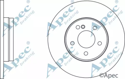 Тормозной диск APEC braking DSK2591