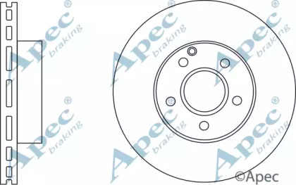 Тормозной диск APEC braking DSK2585