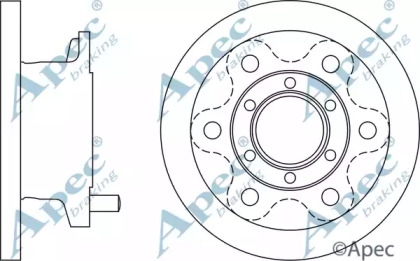 Тормозной диск APEC braking DSK2575