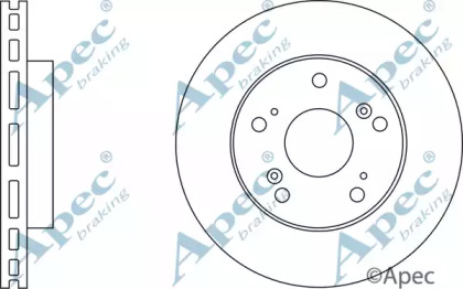 Тормозной диск APEC braking DSK2574