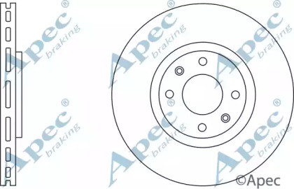 Тормозной диск APEC braking DSK2573