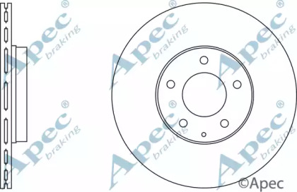 Тормозной диск APEC braking DSK2572