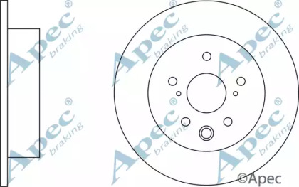 Тормозной диск APEC braking DSK2560