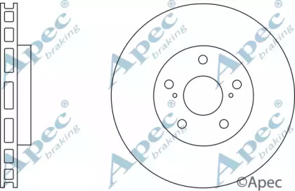 Тормозной диск APEC braking DSK2559