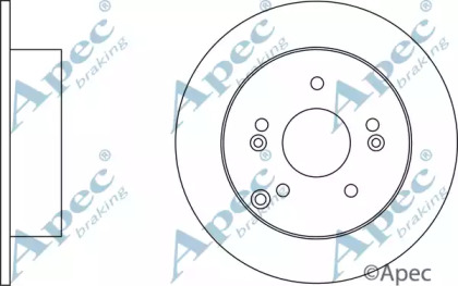 Тормозной диск APEC braking DSK2548