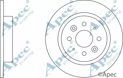 Тормозной диск APEC braking DSK2538