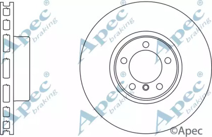 Тормозной диск APEC braking DSK2536