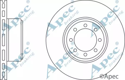 Тормозной диск APEC braking DSK2535