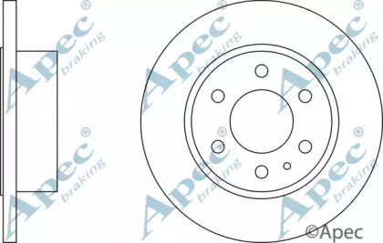 Тормозной диск APEC braking DSK2533