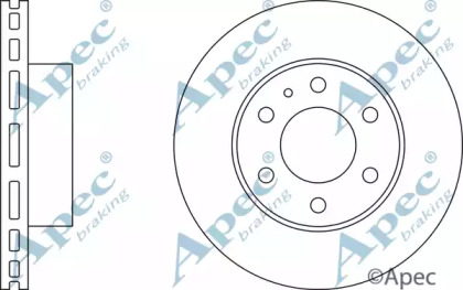 Тормозной диск APEC braking DSK2532