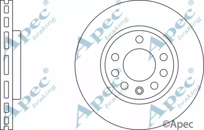 Тормозной диск APEC braking DSK2508