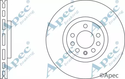 Тормозной диск APEC braking DSK2507