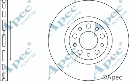 Тормозной диск APEC braking DSK2500