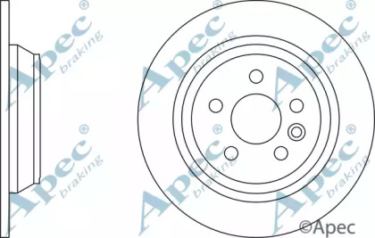 Тормозной диск APEC braking DSK2491