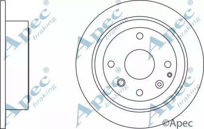 Тормозной диск APEC braking DSK2485