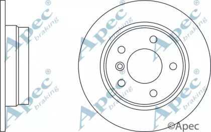 Тормозной диск APEC braking DSK2477