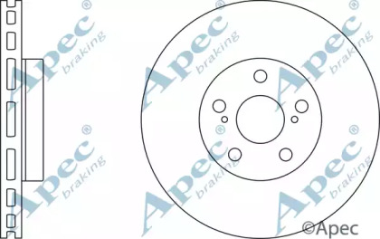 Тормозной диск APEC braking DSK2471