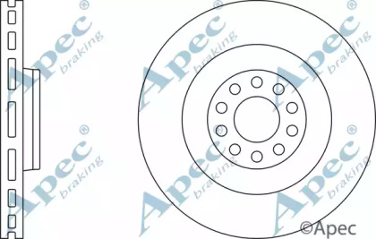 Тормозной диск APEC braking DSK2474