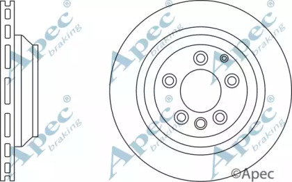 Тормозной диск APEC braking DSK2475