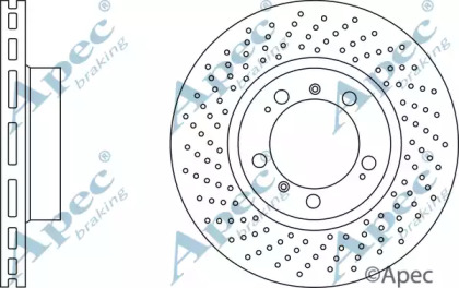 Тормозной диск APEC braking DSK2467