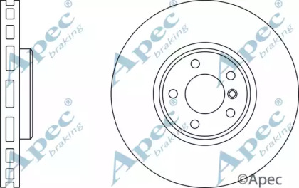 Тормозной диск APEC braking DSK2461