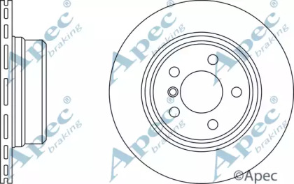 Тормозной диск APEC braking DSK2462