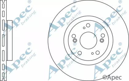 Тормозной диск APEC braking DSK2463