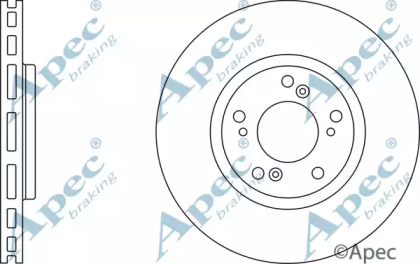 Тормозной диск APEC braking DSK2464