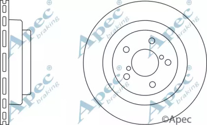 Тормозной диск APEC braking DSK2456