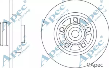 Тормозной диск APEC braking DSK2457