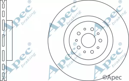 Тормозной диск APEC braking DSK2458