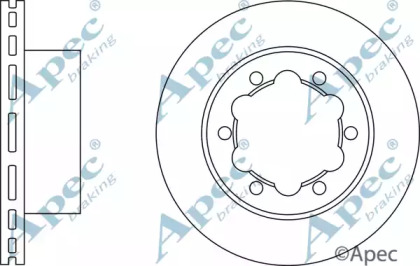 Тормозной диск APEC braking DSK2450