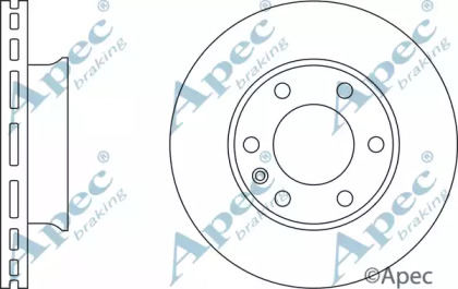 Тормозной диск APEC braking DSK2448