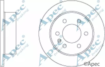 Тормозной диск APEC braking DSK2449