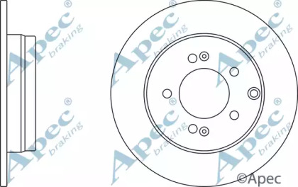 Тормозной диск APEC braking DSK2439