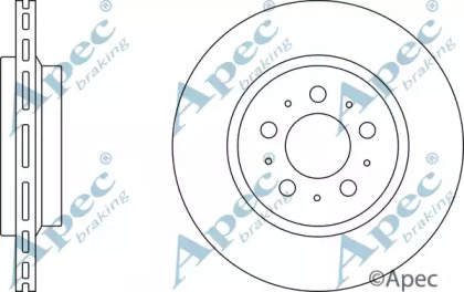 Тормозной диск APEC braking DSK2441