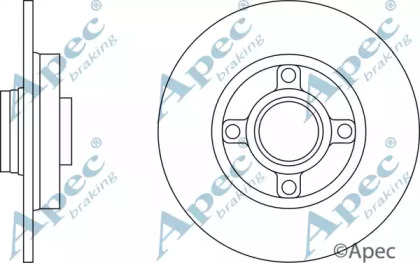 Тормозной диск APEC braking DSK2444